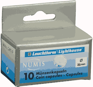 23mm - Coin Capsules (pack of 10)